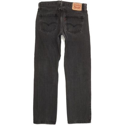 Levi's 504 Men Black Straight Regular Jeans W32 L29