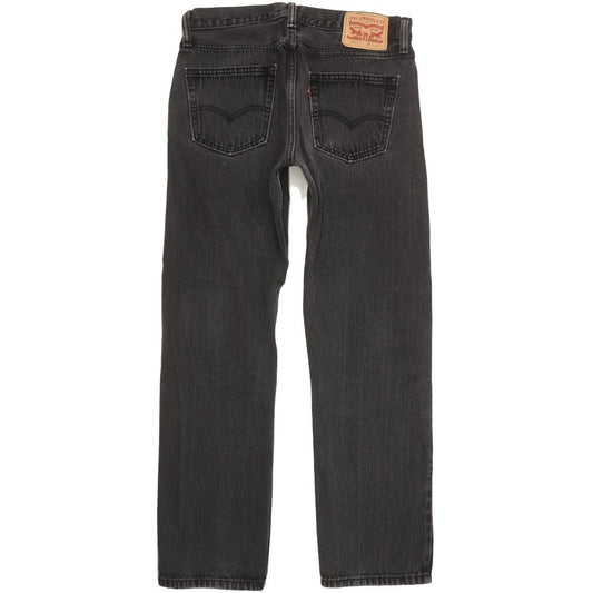 Levi's 504 Men Black Straight Regular Jeans W32 L29