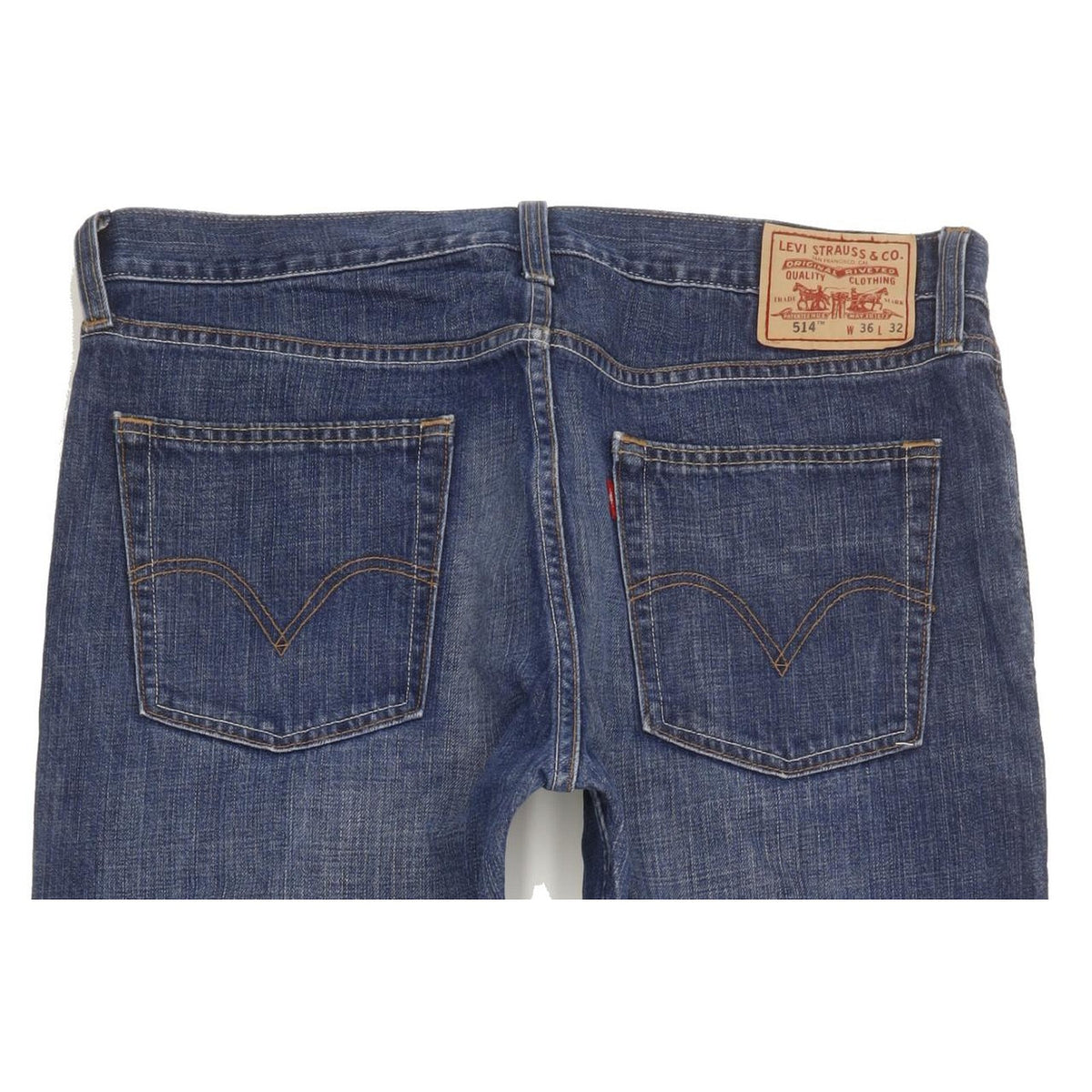 Levi's 514 Men Blue Straight Slim Jeans W36 L33
