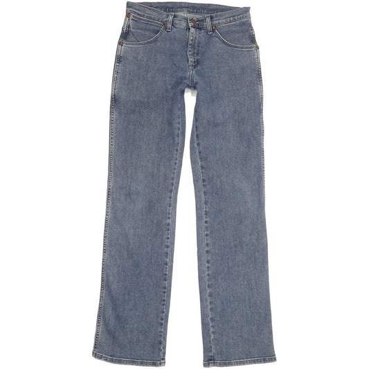 Wrangler Alaska Men Blue Straight Regular Stretch Jeans W29 L34