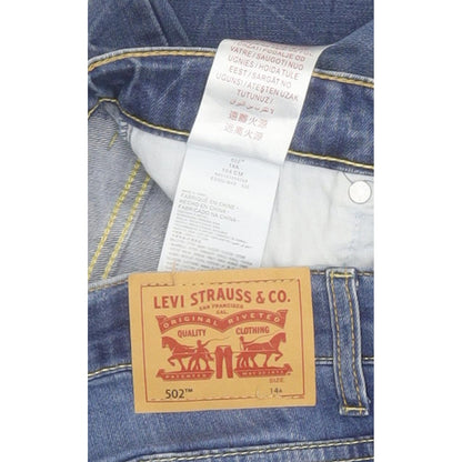 Levi's 502 Kids Blue Tapered Regular Stretch Jeans W26 L30