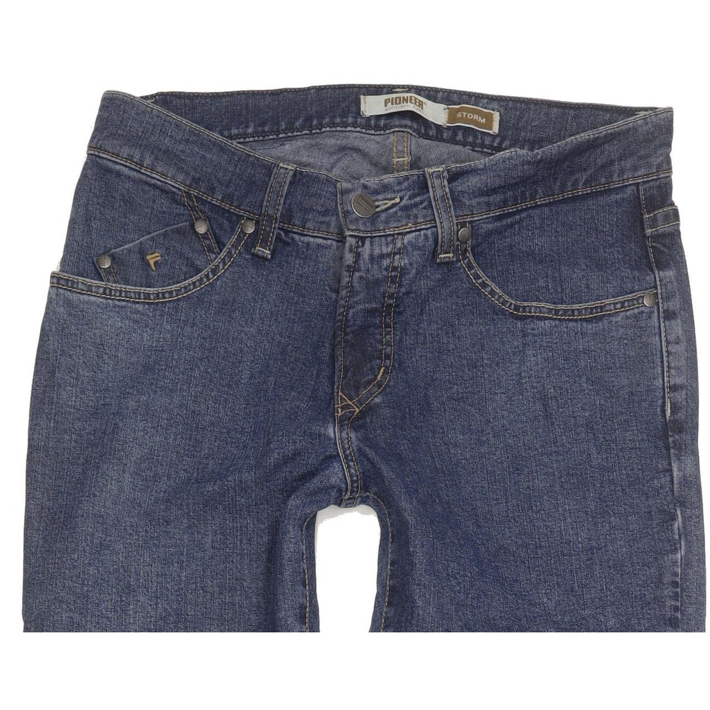 Pioneer Storm Men Blue Straight Regular Stretch Jeans W30 L34