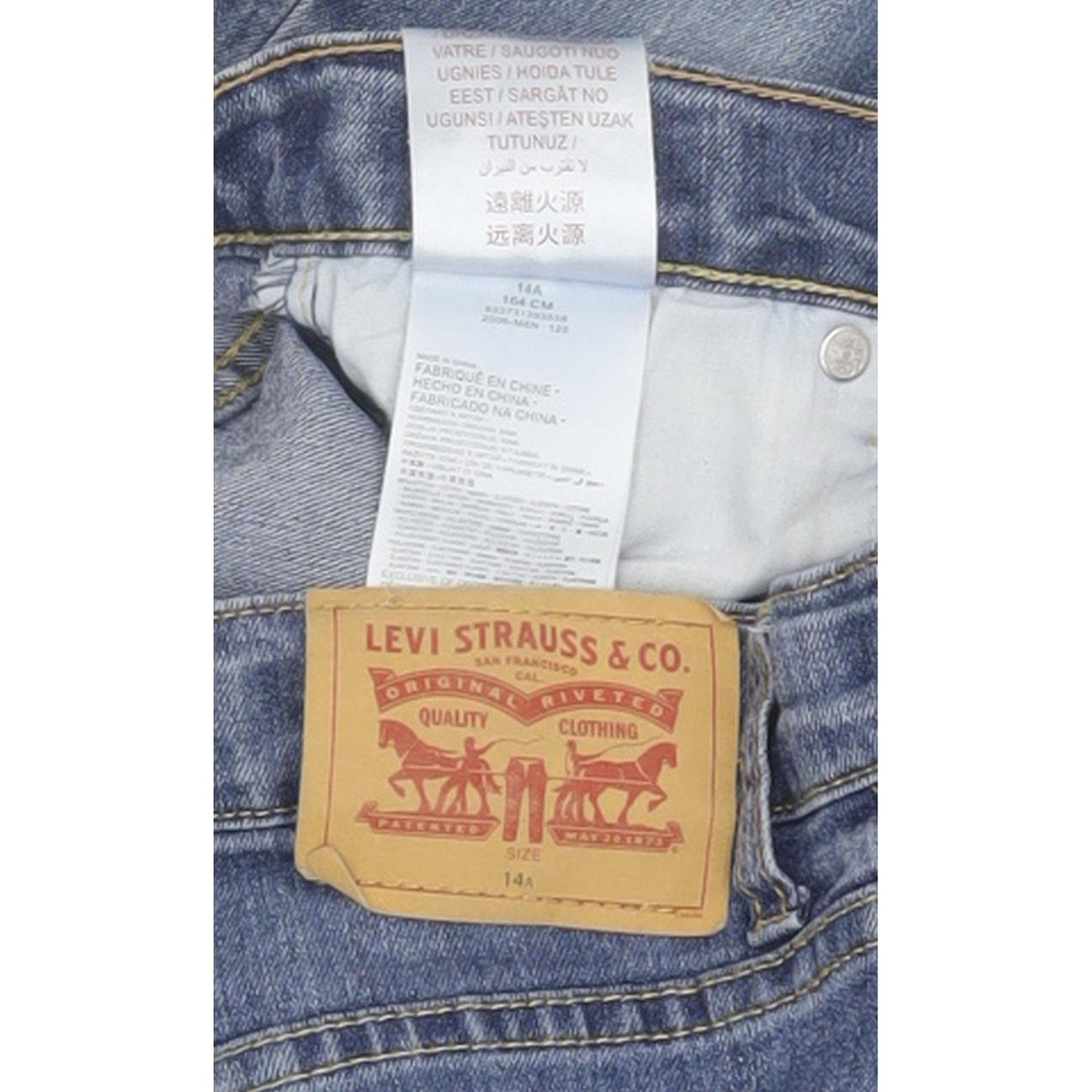 Levi's 511 Kids Blue Straight Slim Jeans W26 L29