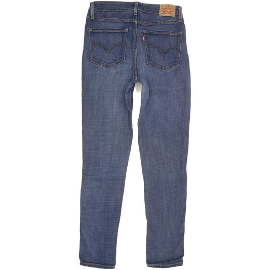 Levi's 721 Filiforme Women Blue Skinny Slim Stretch Jeans W30 L29