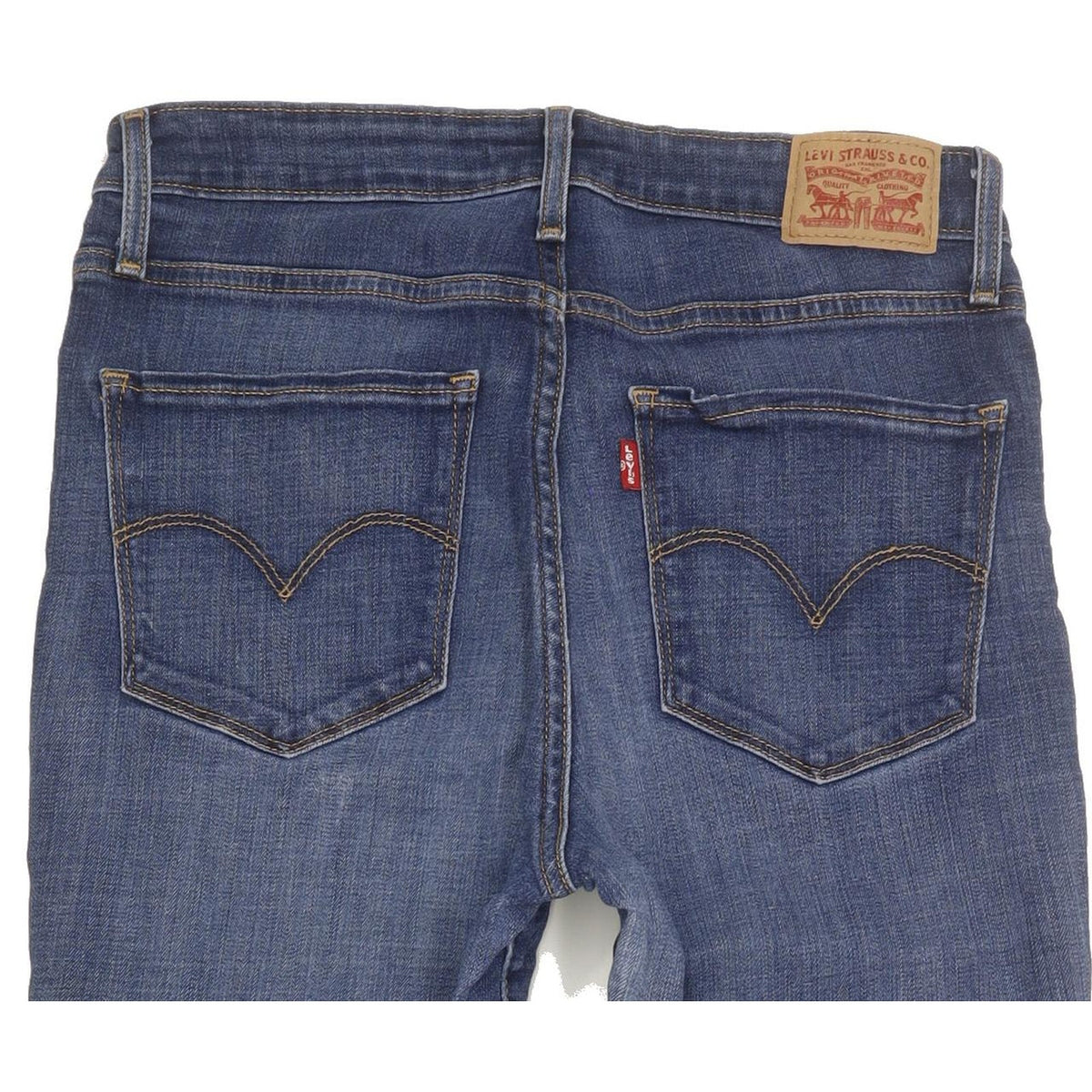 Levi's 721 Filiforme Women Blue Skinny Slim Stretch Jeans W30 L29