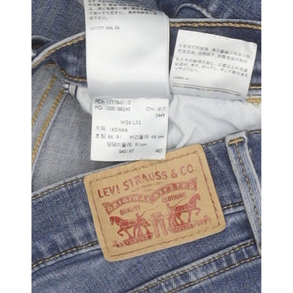 Levi's 710 Super Women Blue Skinny Slim Stretch Jeans W26 L30