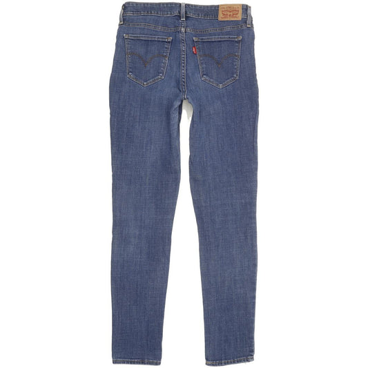 Levi's 711 Women Blue Skinny Slim Stretch Jeans W27 L30