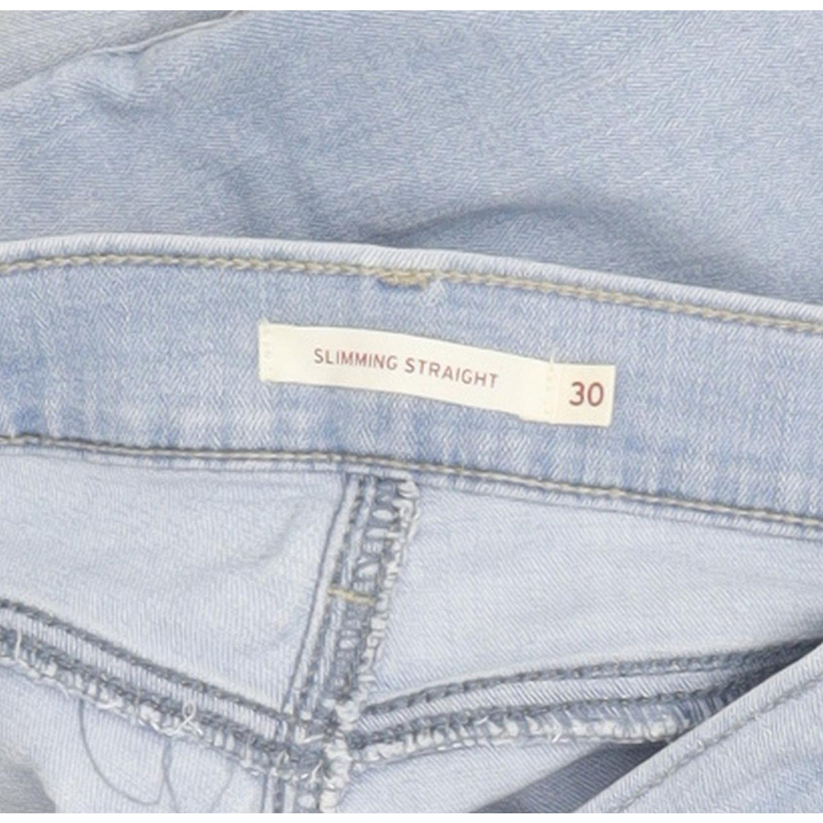 Levi's Slimming Women Blue Straight Slim Stretch Jeans W30 L31