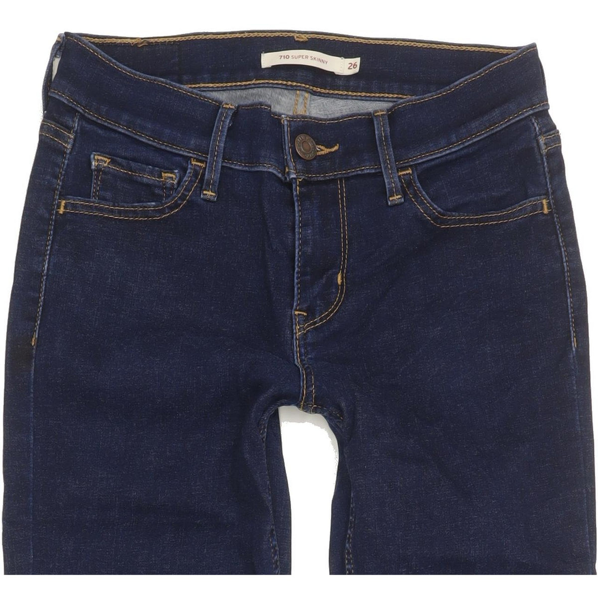Levi's 710 Super Women Blue Skinny Slim Stretch Jeans W26 L32