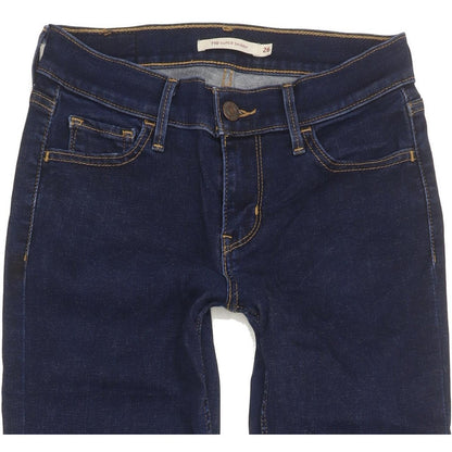 Levi's 710 Super Women Blue Skinny Slim Stretch Jeans W26 L32