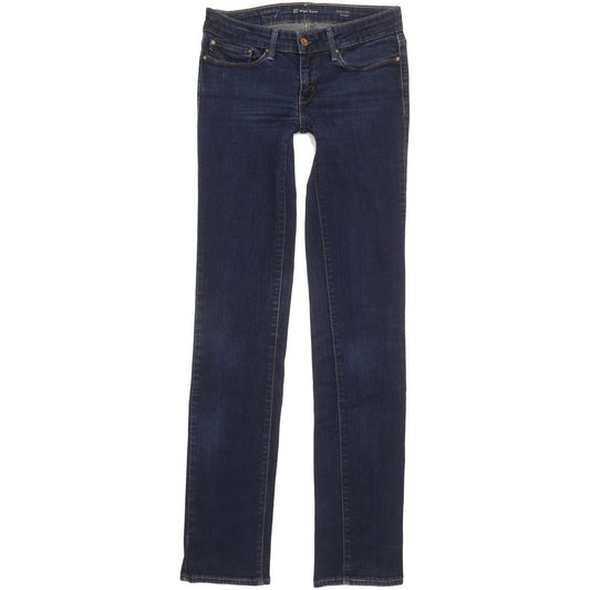 Levi's Slight Curve Women Blue Straight Slim Stretch Jeans W27 L33