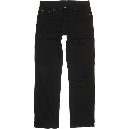 Pioneer Men Black Straight Regular Stretch Jeans W36 L34