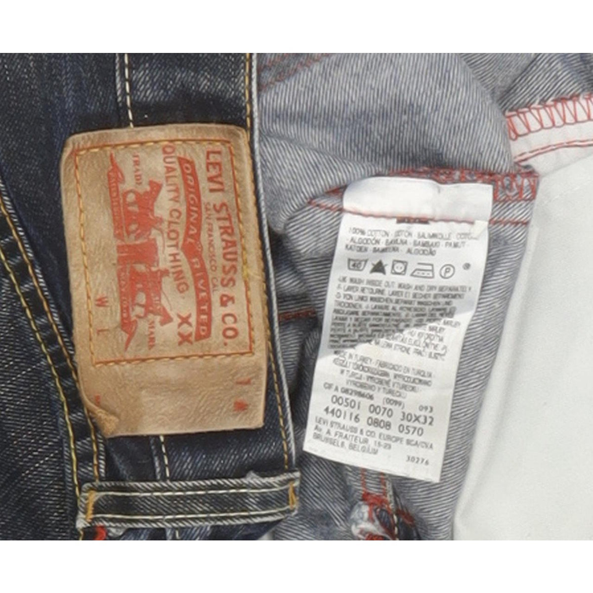 Levi's 501 Men Blue Straight Regular Jeans W30 L31