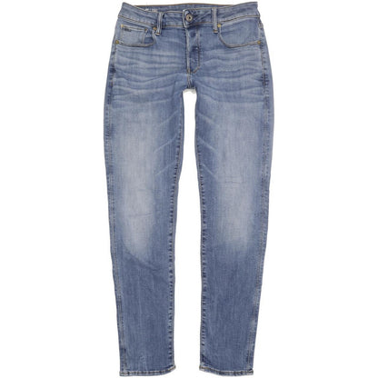 G-Star 3301 Men Blue Straight Slim Stretch Jeans W30 L31