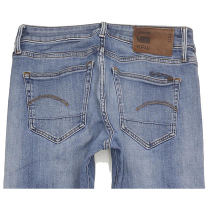 G-Star 3301 Men Blue Straight Slim Stretch Jeans W30 L31