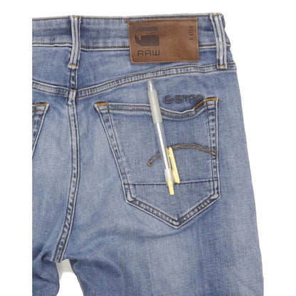 G-Star 3301 Men Blue Straight Slim Stretch Jeans W30 L31