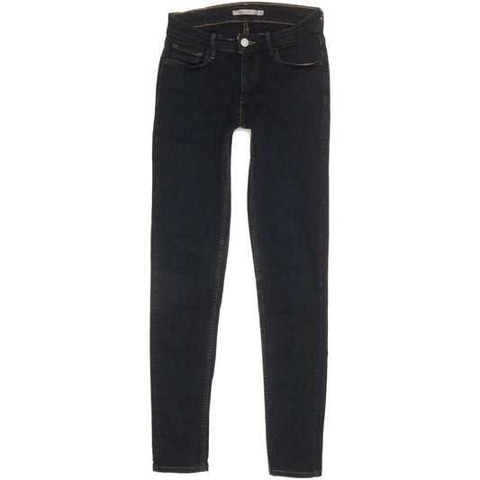 Levi's 710 Super Women Blue Skinny Slim Stretch Jeans W27 L29