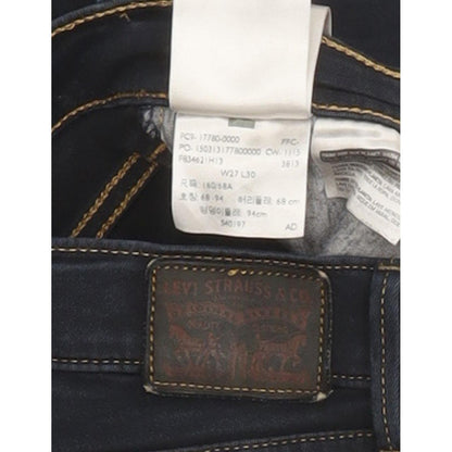 Levi's 710 Super Women Blue Skinny Slim Stretch Jeans W27 L29
