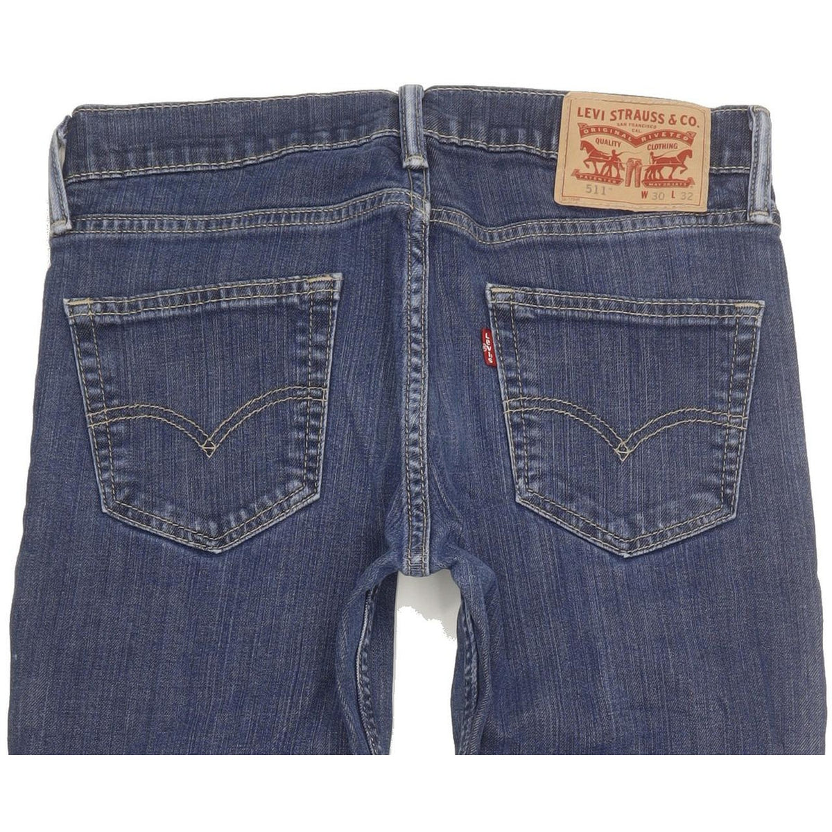 Levi's 511 Men Blue Straight Slim Stretch Jeans W30 L30