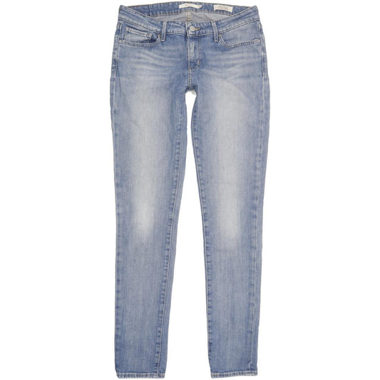 Levi's 711 Women Blue Skinny Slim Stretch Jeans W28 L32
