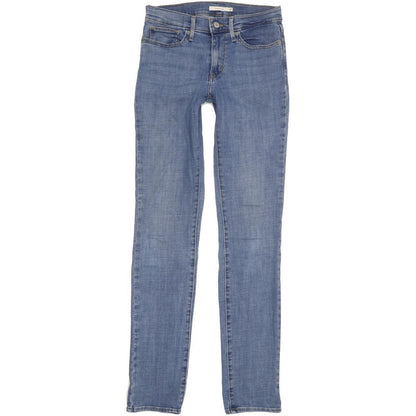 Levi's Slimming Women Blue Straight Slim Stretch Jeans W27 L34