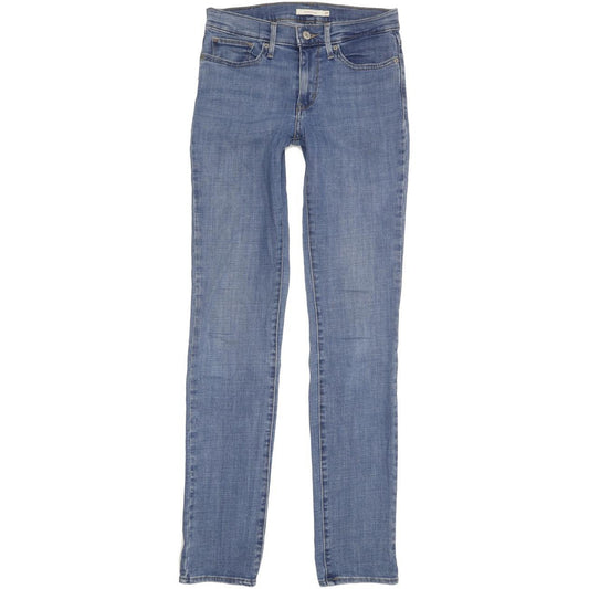 Levi's Slimming Women Blue Straight Slim Stretch Jeans W27 L34