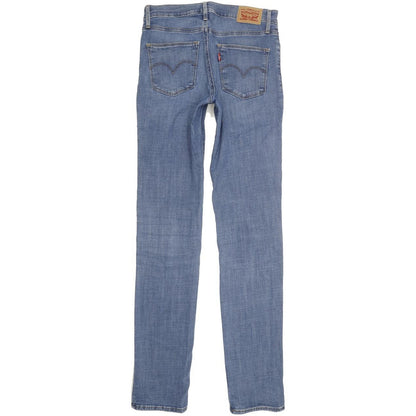 Levi's Slimming Women Blue Straight Slim Stretch Jeans W27 L34