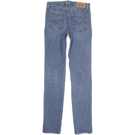 Levi's Slimming Women Blue Straight Slim Stretch Jeans W27 L34