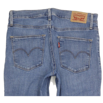 Levi's Slimming Women Blue Straight Slim Stretch Jeans W27 L34