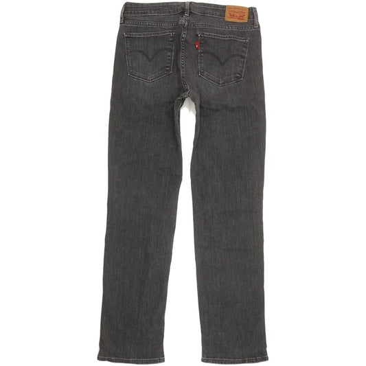 Levi's 714 Women Grey Straight Slim Stretch Jeans W29 L29
