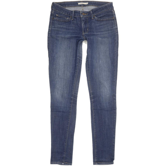 Levi's 711 Women Blue Skinny Slim Stretch Jeans W28 L31