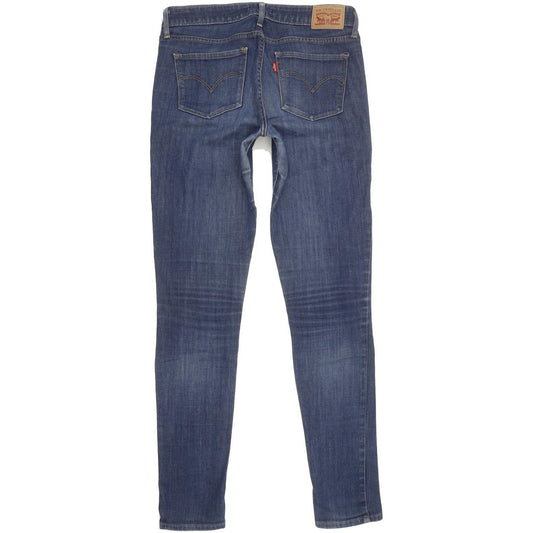 Levi's 711 Women Blue Skinny Slim Stretch Jeans W28 L31