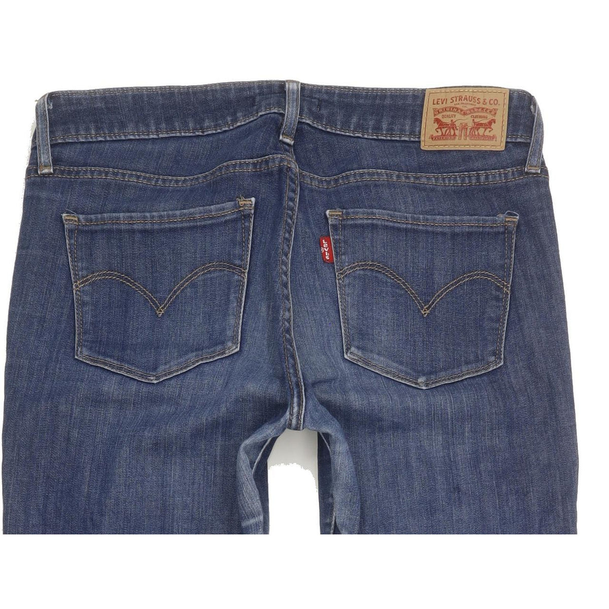Levi's 711 Women Blue Skinny Slim Stretch Jeans W28 L31