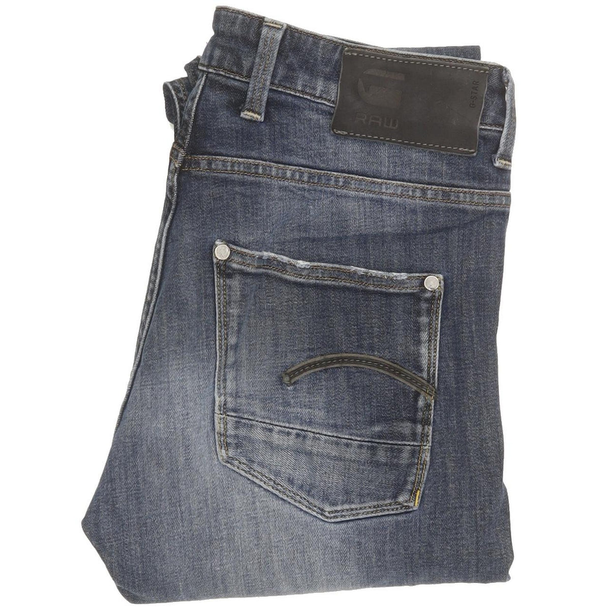 G-Star Men Blue Straight Slim Jeans W30 L32