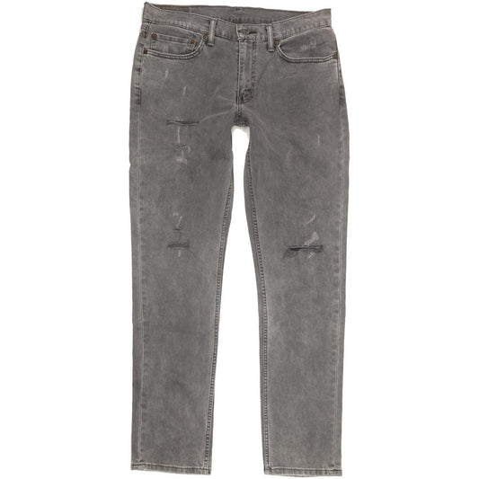 Levi's 511 Men Grey Straight Slim Stretch Jeans W34 L33
