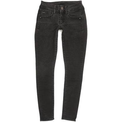 G-Star Lynn Mid Women Black Skinny Slim Jeans W28 L29