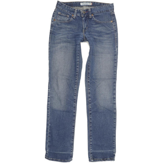 Levi's 503 Filiforme Women Blue Straight Slim Stretch Jeans W29 L31