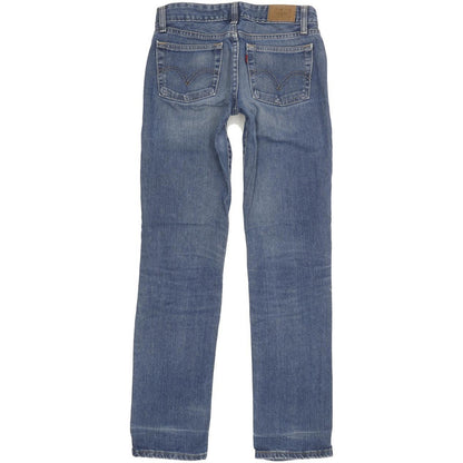 Levi's 503 Filiforme Women Blue Straight Slim Stretch Jeans W29 L31