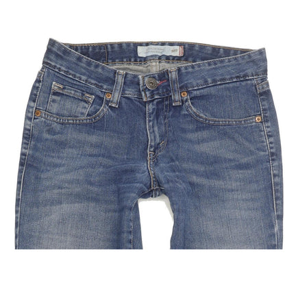 Levi's 503 Filiforme Women Blue Straight Slim Stretch Jeans W29 L31