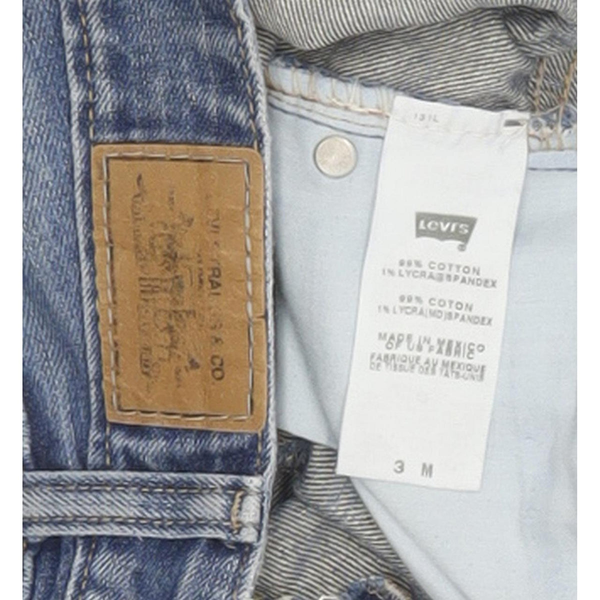 Levi's 503 Filiforme Women Blue Straight Slim Stretch Jeans W29 L31