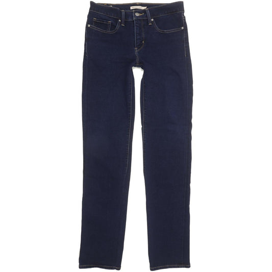 Levi's 314 Shaping Women Blue Straight Slim Stretch Jeans W27 L31