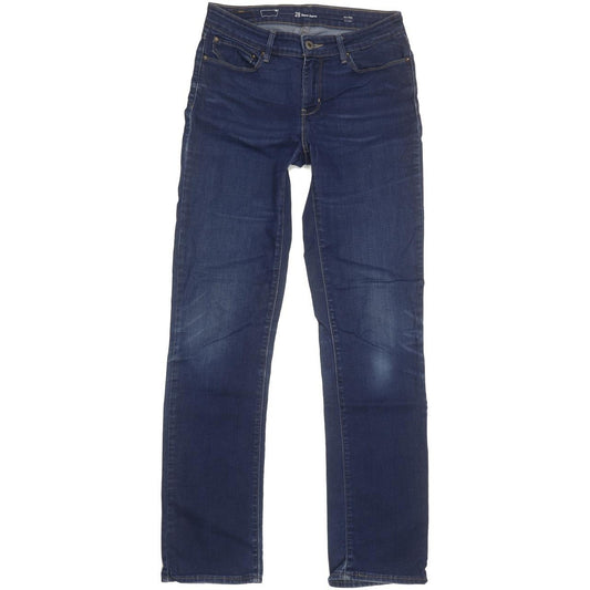 Levi's Demi Curve Women Blue Straight Slim Stretch Jeans W28 L32