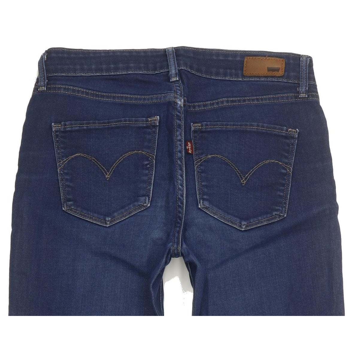 Levi's Demi Curve Women Blue Straight Slim Stretch Jeans W28 L32
