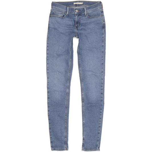 Levi's 710 Super Women Blue Skinny Slim Stretch Jeans W27 L31