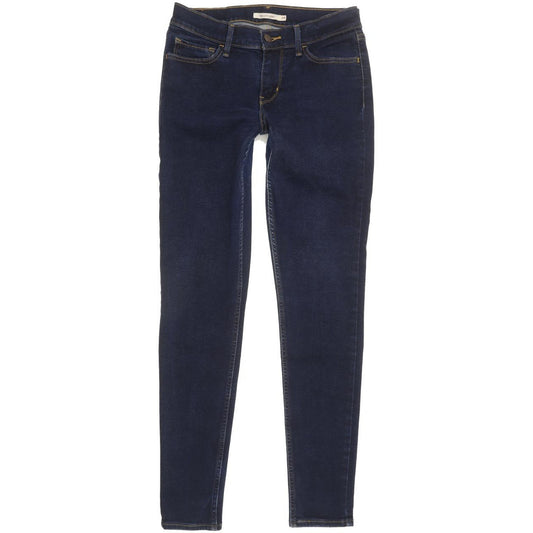Levi's 710 Super Women Blue Skinny Slim Stretch Jeans W29 L29
