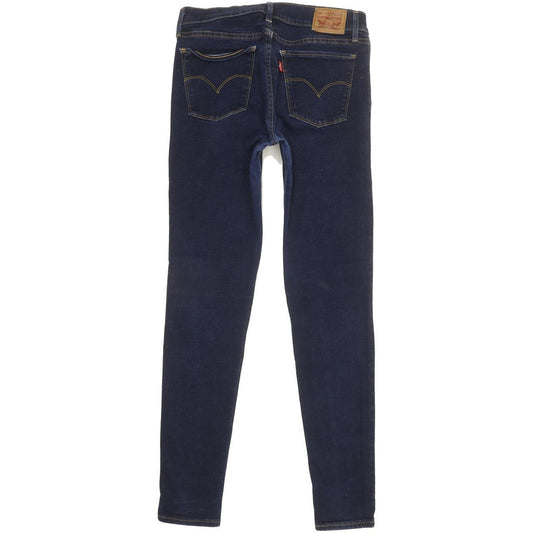 Levi's 710 Super Women Blue Skinny Slim Stretch Jeans W29 L29
