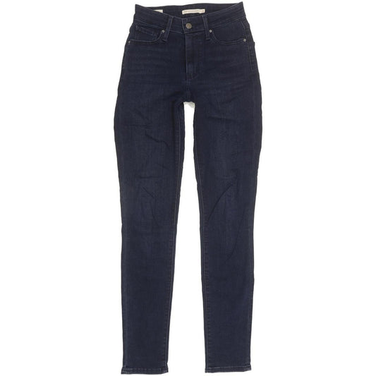 Levi's 721 Women Navy Skinny Slim Stretch Jeans W26 L30