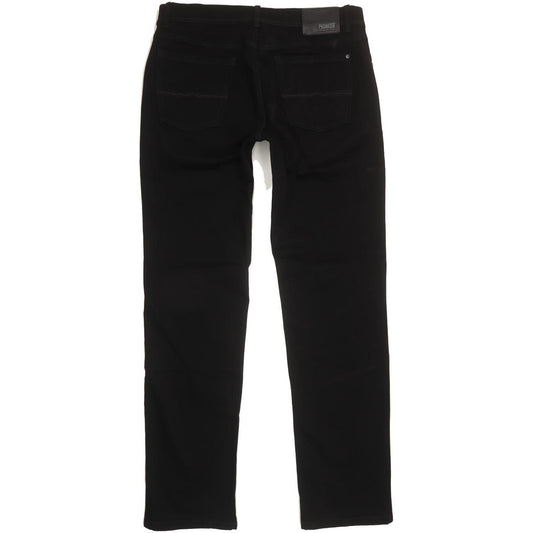 Pioneer Rando Men Black Straight Regular Stretch Jeans W36 L34