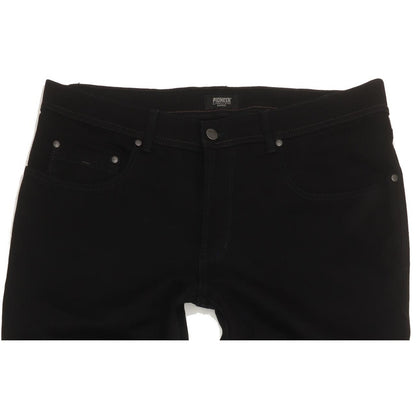 Pioneer Rando Men Black Straight Regular Stretch Jeans W36 L34