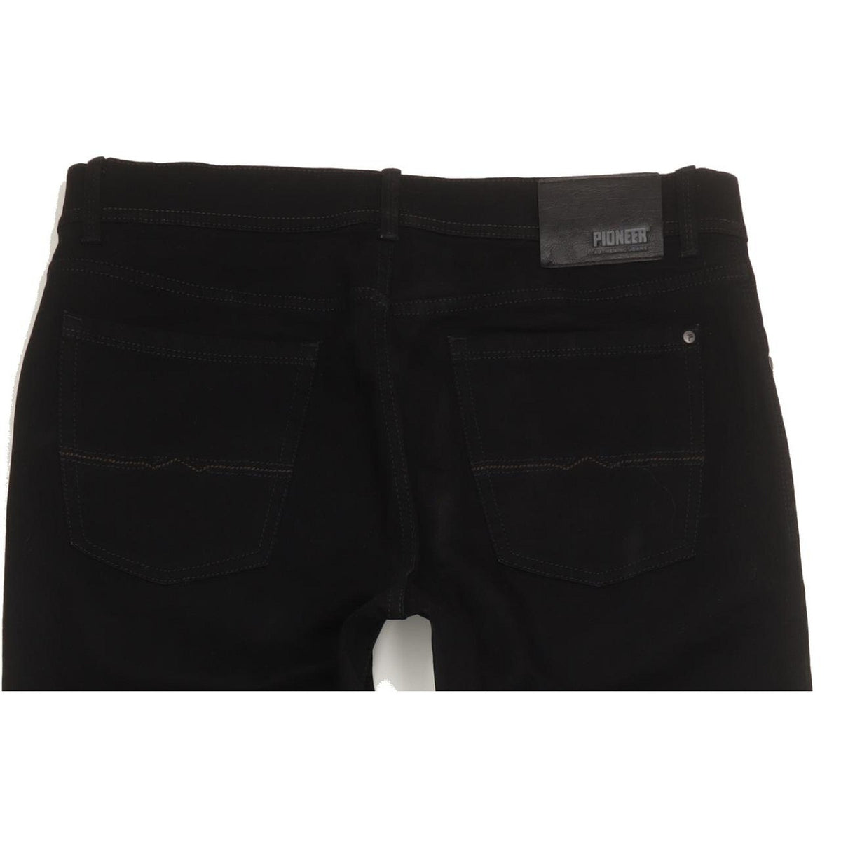Pioneer Rando Men Black Straight Regular Stretch Jeans W36 L34